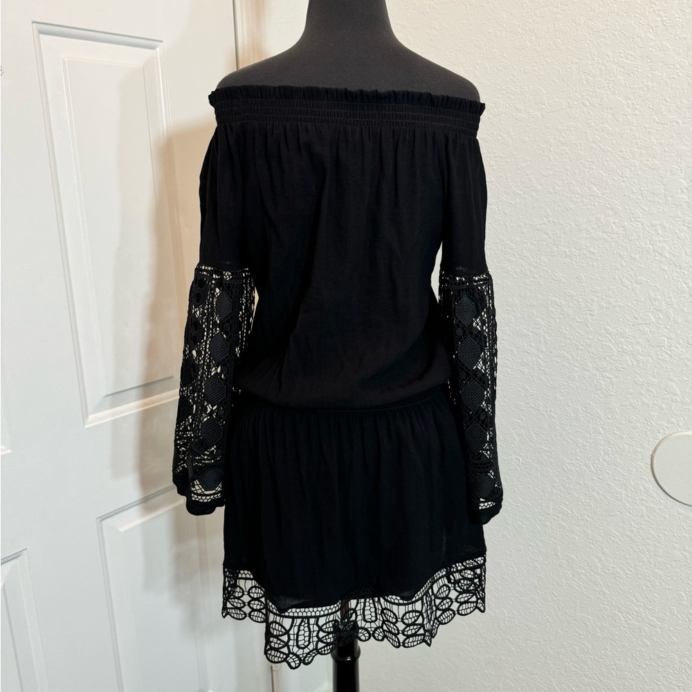 Ramy. Brook Elegant Black Off-Shoulder Dress - Picture 5 of 6